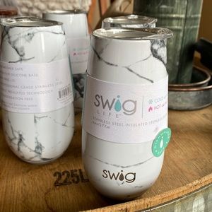 Swig Life Stemless Flute 6oz, Bestie party of 4 gear!